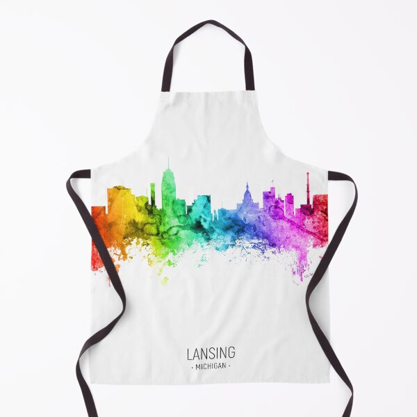 Item preview, Lansing Michigan Skyline designed and sold by ArtPrints.