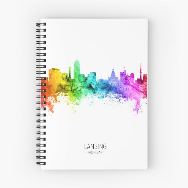 Item preview, Lansing Michigan Skyline designed and sold by ArtPrints.
