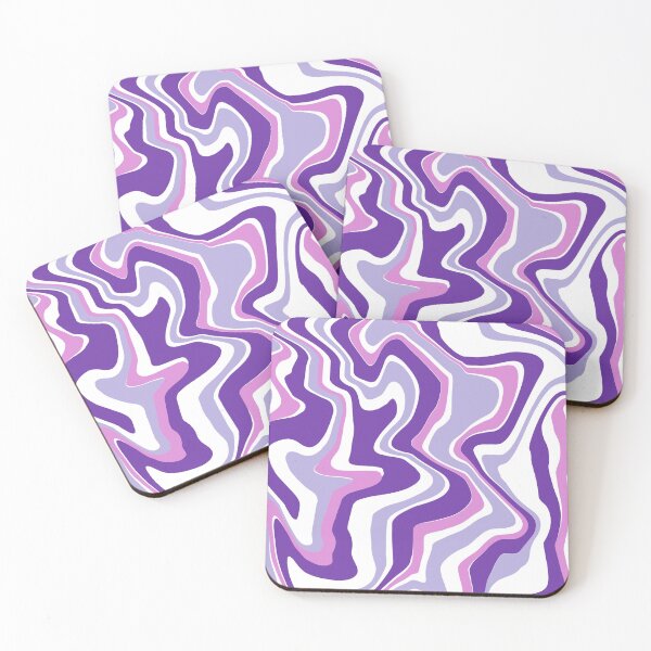 Item preview, Liquid waves and swirls in purple, lilac and white. designed and sold by IlustraDeni.