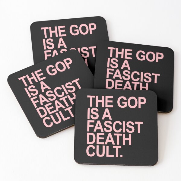 Item preview, The GOP is a FASCIST death cult - pink 2 designed and sold by Thelittlelord.