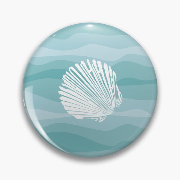 Item preview, Seashells on a wavy background designed and sold by ProfiTrollka.