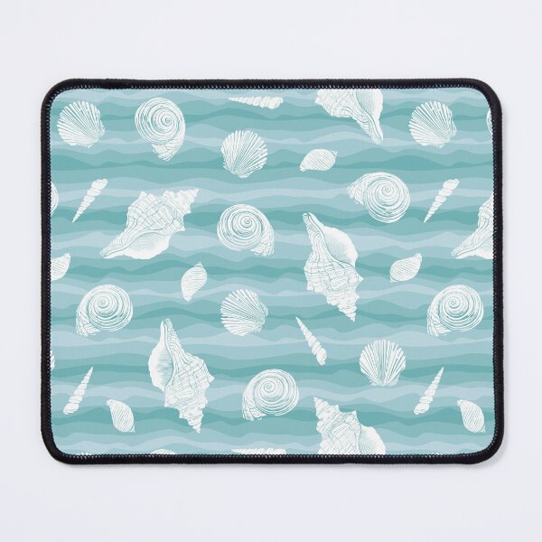 Item preview, Seashells on a wavy background designed and sold by ProfiTrollka.