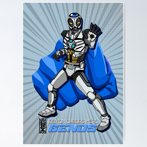 Item preview, DEMON CYBORG HERO: GENOS (Poster Edit) designed and sold by khriztianleon.
