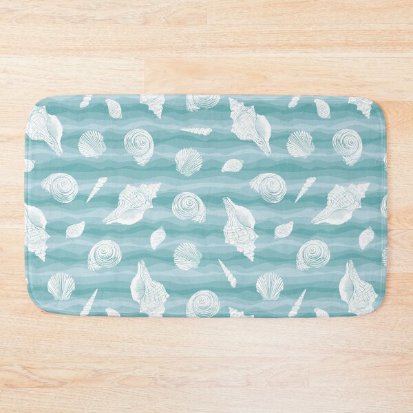 Item preview, Seashells on a wavy background designed and sold by ProfiTrollka.