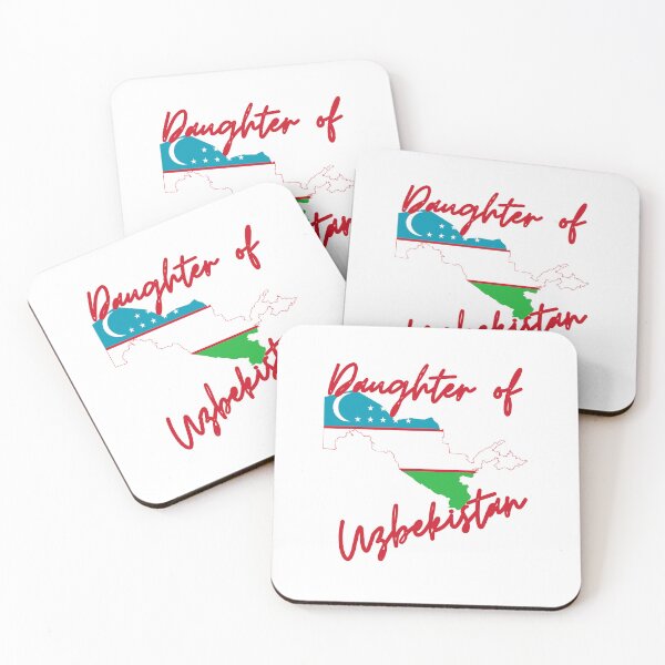 Item preview, Daughter of Uzbekistan Map Flag designed and sold by NovawayDirect.