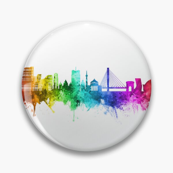 Item preview, Bucharest Romania Skyline designed and sold by ArtPrints.