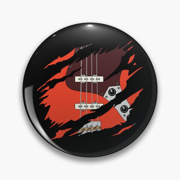 Item preview, Ripped Bass Guitar J-Style Red Color designed and sold by nightsworthy.