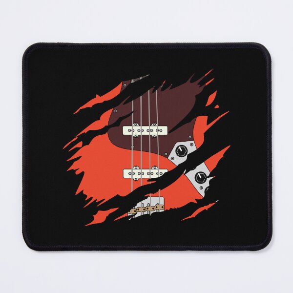 Item preview, Ripped Bass Guitar J-Style Red Color designed and sold by nightsworthy.