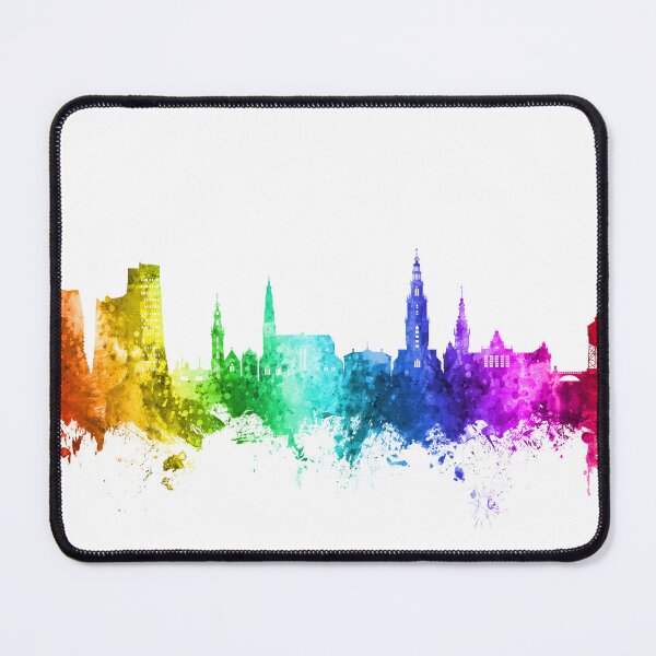 Item preview, Groningen The Netherlands Skyline designed and sold by ArtPrints.
