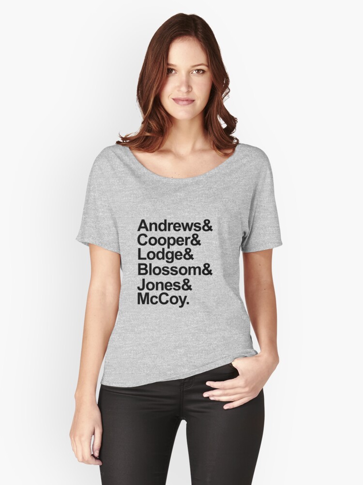 Riverdale Characters Last Names Womens Relaxed Fit T Shirt By Xoashleyy - cool last names for girl characters