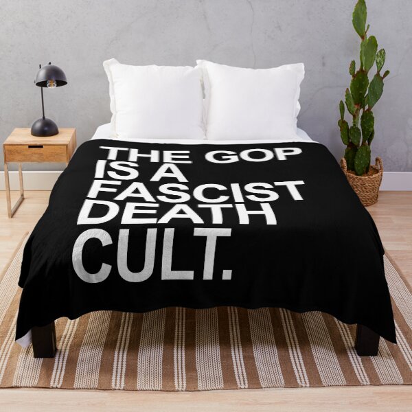 Item preview, The GOP is a FASCIST death cult - white designed and sold by Thelittlelord.