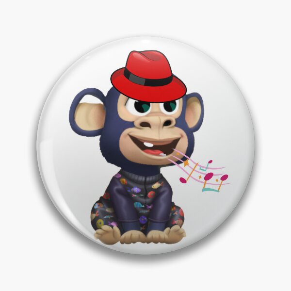 Item preview, Singing NFT Monkey Baby Wearing A Fedora Hat designed and sold by SolSel ⭐⭐⭐⭐⭐.