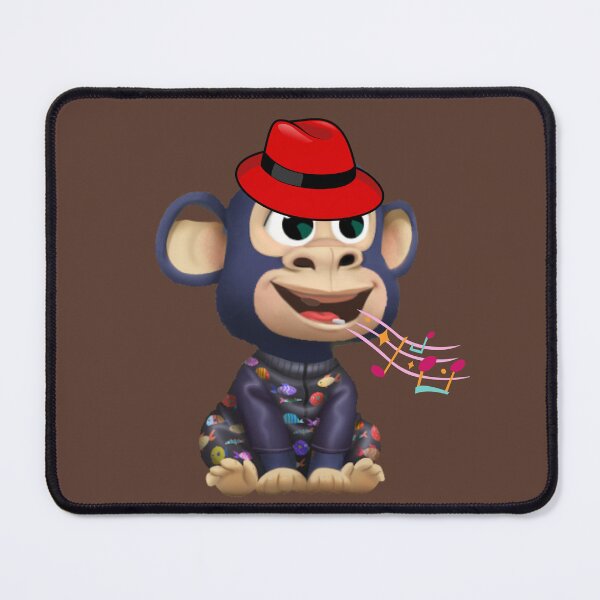 Item preview, Singing NFT Monkey Baby Wearing A Fedora Hat designed and sold by SolSel ⭐⭐⭐⭐⭐.