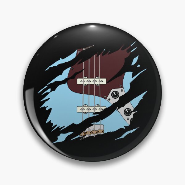 Item preview, Ripped Bass Guitar J-Style Blue Color designed and sold by nightsworthy.