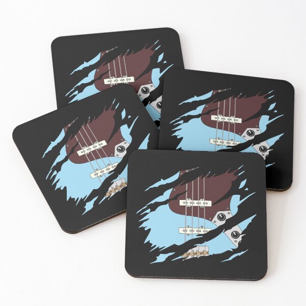 Item preview, Ripped Bass Guitar J-Style Blue Color designed and sold by nightsworthy.