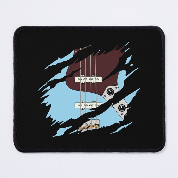 Item preview, Ripped Bass Guitar J-Style Blue Color designed and sold by nightsworthy.