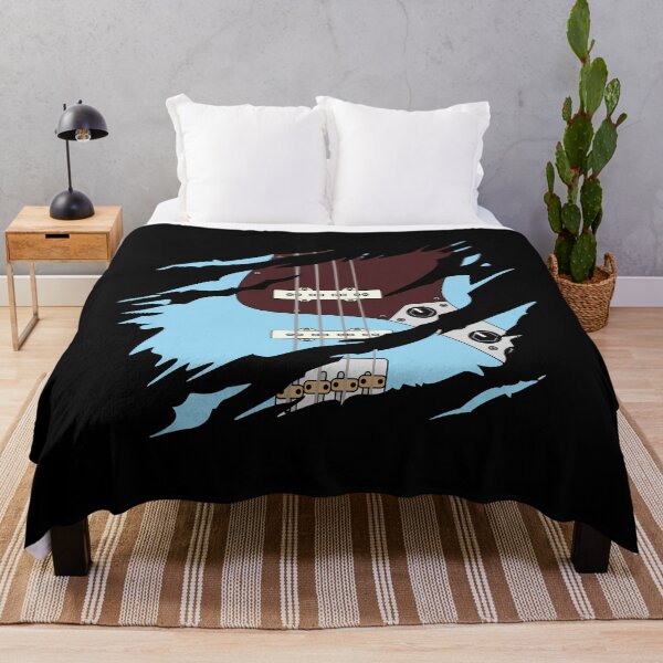Item preview, Ripped Bass Guitar J-Style Blue Color designed and sold by nightsworthy.