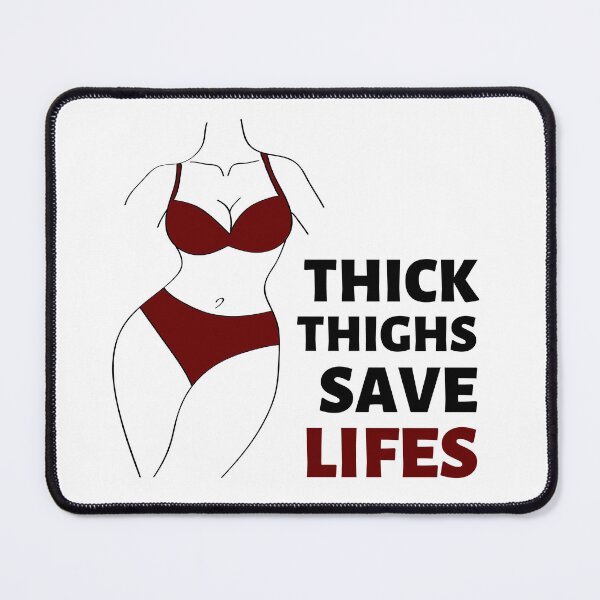 Item preview, Thick thighs save lifes - Funny curvy woman designed and sold by pixxart.