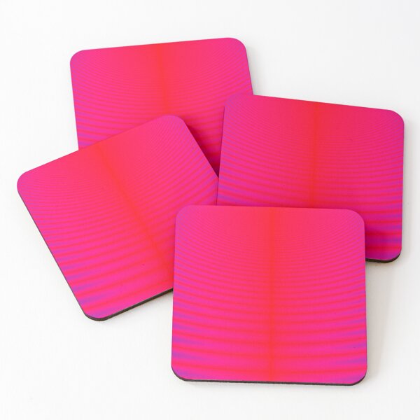 Item preview, Neon Red Pink Violet Ribbed Pattern designed and sold by ThePaintingRat.