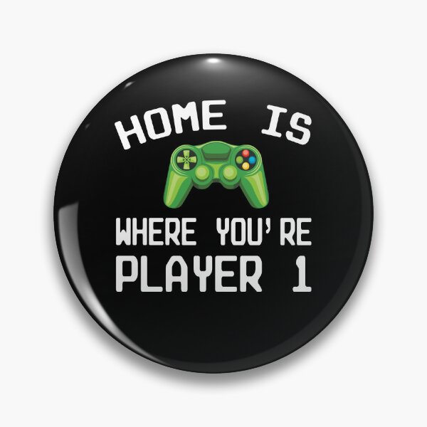 Item preview, Home Is Where You're Player 1 Gamer Gaming Couple Family designed and sold by ZiesMerch.