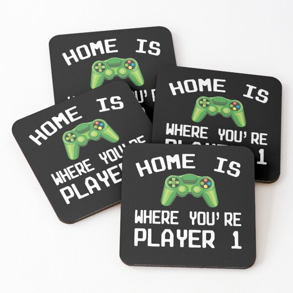Item preview, Home Is Where You're Player 1 Gamer Gaming Couple Family designed and sold by ZiesMerch.