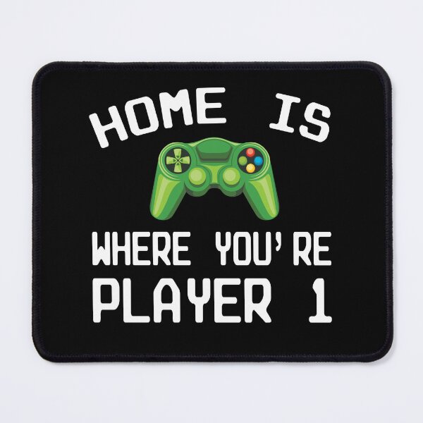 Item preview, Home Is Where You're Player 1 Gamer Gaming Couple Family designed and sold by ZiesMerch.