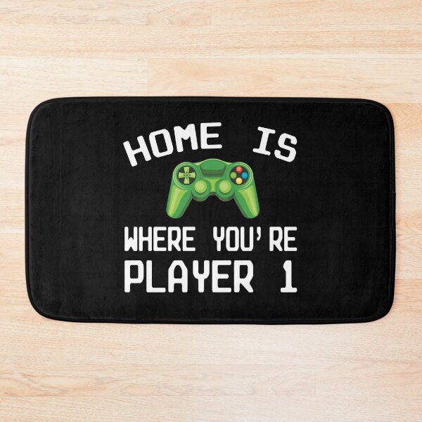 Item preview, Home Is Where You're Player 1 Gamer Gaming Couple Family designed and sold by ZiesMerch.