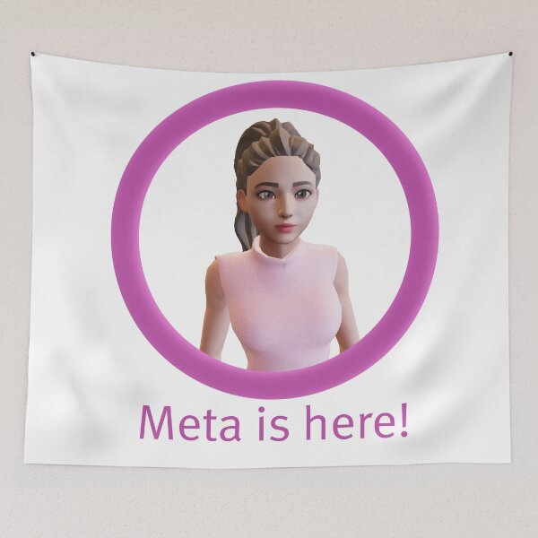 Item preview, Meta is Here Woman designed and sold by MarcosSolisC.