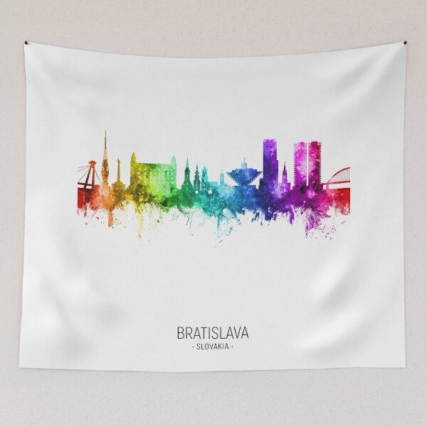 Item preview, Bratislava Slovakia Skyline designed and sold by ArtPrints.