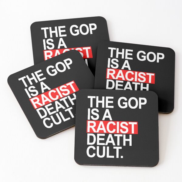 Item preview, Copy of The GOP is a racist death cult - subtle gray designed and sold by Thelittlelord.