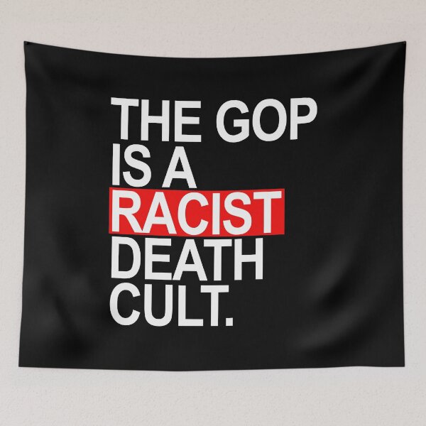 Item preview, Copy of The GOP is a racist death cult - subtle gray designed and sold by Thelittlelord.