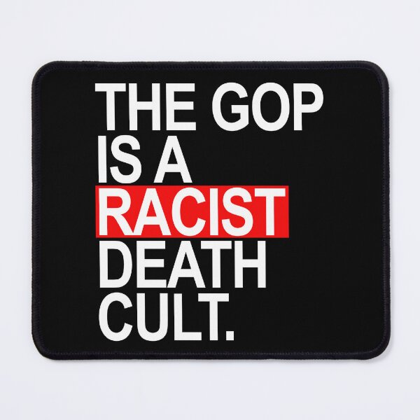 Item preview, Copy of The GOP is a racist death cult - subtle gray designed and sold by Thelittlelord.