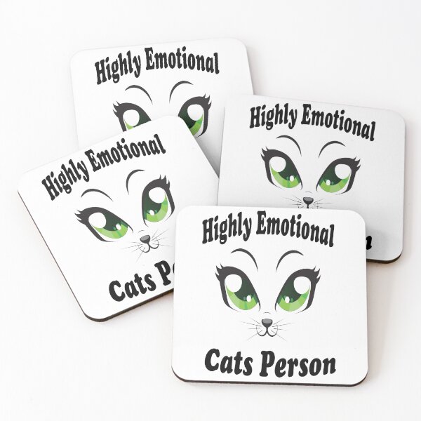 Item preview, Highly Emotional Cats Person  designed and sold by The Happiness Market .