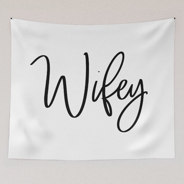 Item preview, Wifey - handwritten designed and sold by heyluckyseven.