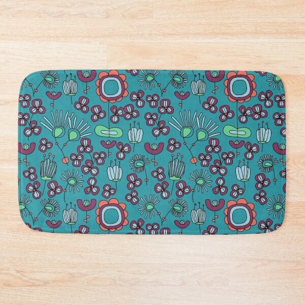Item preview, Green Vintage Wildflowers Pattern designed and sold by Hic21.