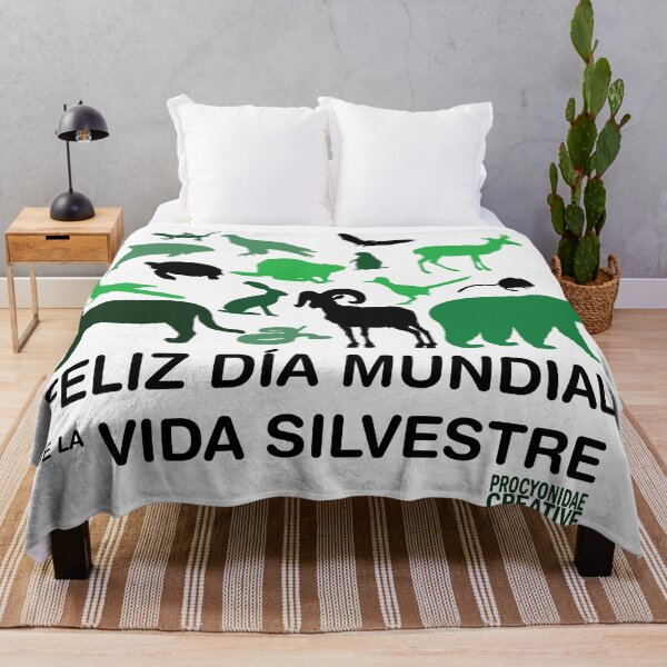 Item preview, Día Mundial de la Vida Silvestre designed and sold by Procyonidae Creative.