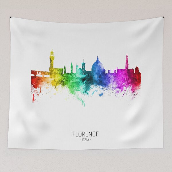Aperçu de l'œuvre Florence Italy Skyline créée et vendue par ArtPrints.