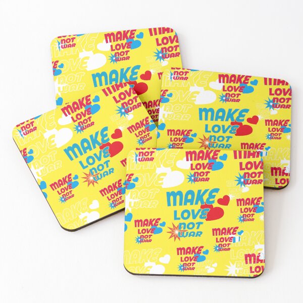Item preview, Make love not war, quote for peace designed and sold by Mauswohn.