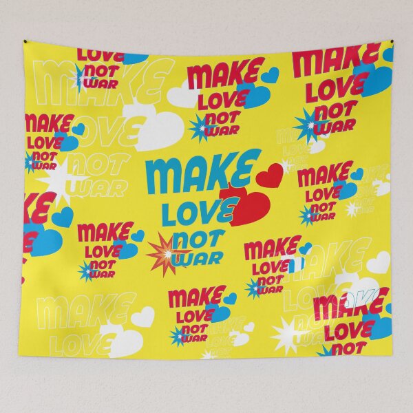 Item preview, Make love not war, quote for peace designed and sold by Mauswohn.