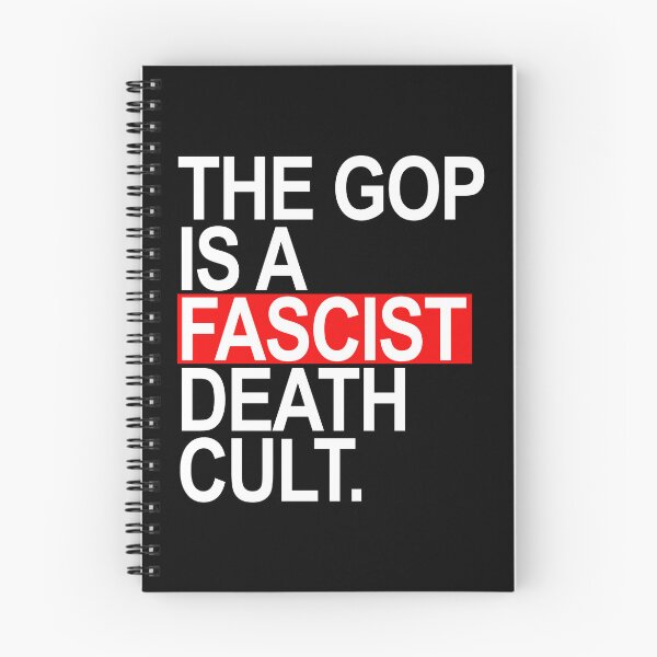 Item preview, The GOP is a FASCIST death cult - white red box designed and sold by Thelittlelord.