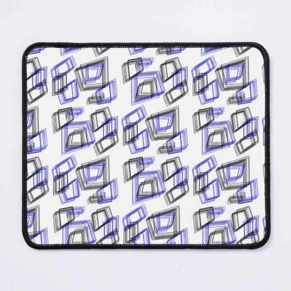 Item preview, Blue and black polygons pattern designed and sold by Meo Design.