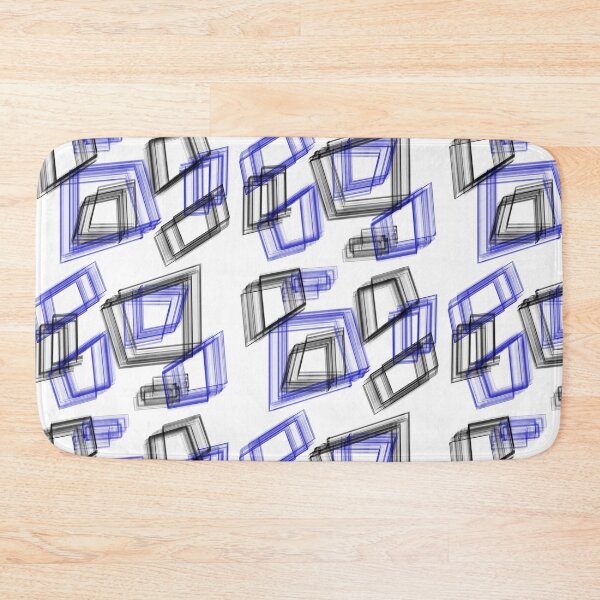 Item preview, Blue and black polygons pattern designed and sold by Meo Design.
