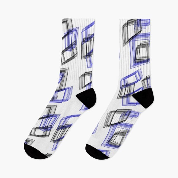 Item preview, Blue and black polygons pattern designed and sold by Meo Design.