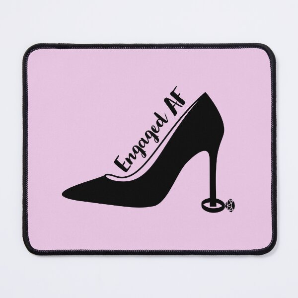 Item preview, Engaged AF For Bride to Be and Bachelorette Heel/Pump/Stiletto With Diamond Engagement Ring designed and sold by SteamParliament.