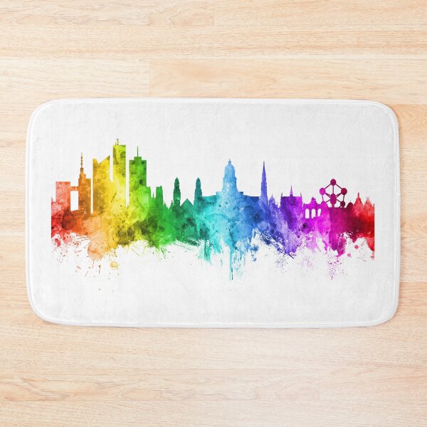 Item preview, Brussels Belgium Skyline designed and sold by ArtPrints.