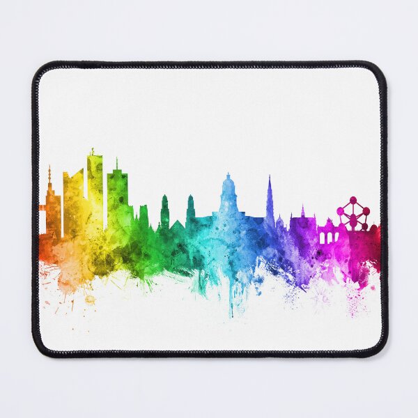 Item preview, Brussels Belgium Skyline designed and sold by ArtPrints.