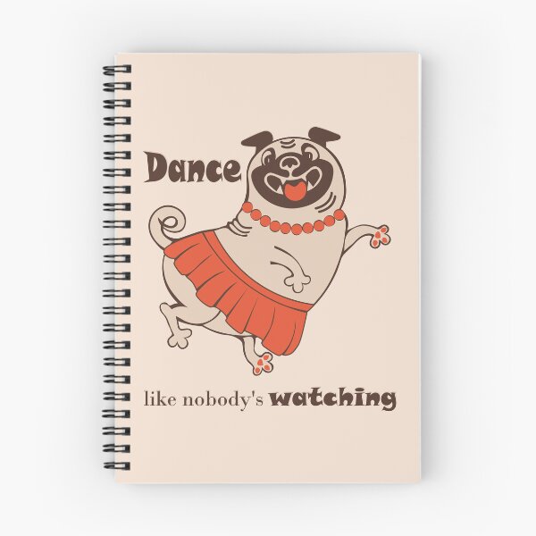 Item preview, Baila como si nadie estuviera mirando Pug designed and sold by CutieBlue.