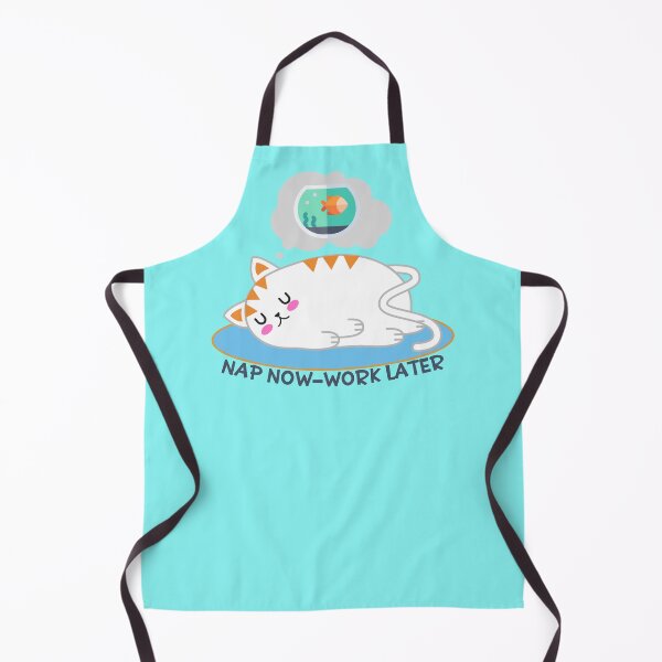 Item preview, nap now work later, funny quote, cartoon cat nap,  designed and sold by allycat57.