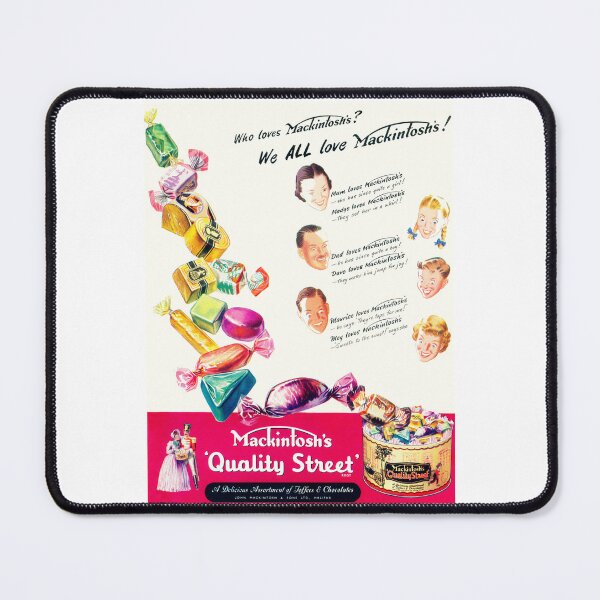 Item preview, Vintage Quality Street Chocolates advert, 1951 designed and sold by Random Railways.