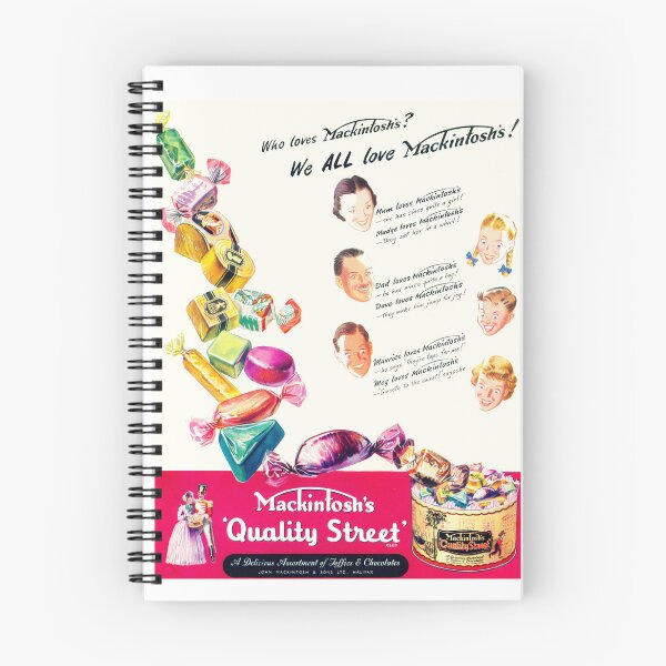 Item preview, Vintage Quality Street Chocolates advert, 1951 designed and sold by Random Railways.